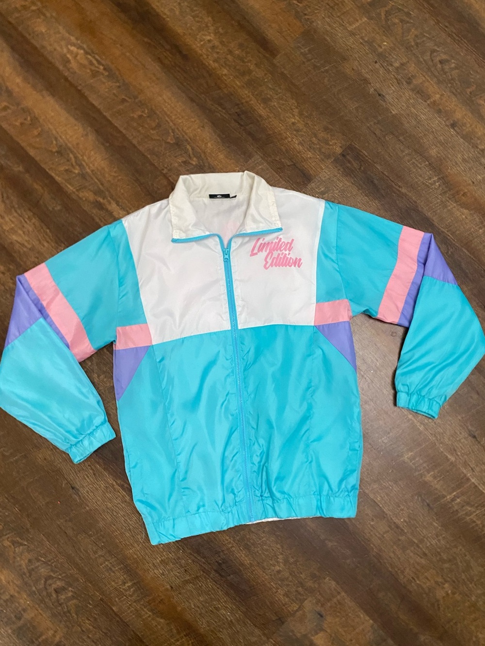 Good Luck Trolls 1996 Limited Edition Colorblock Windbreaker Jacket M